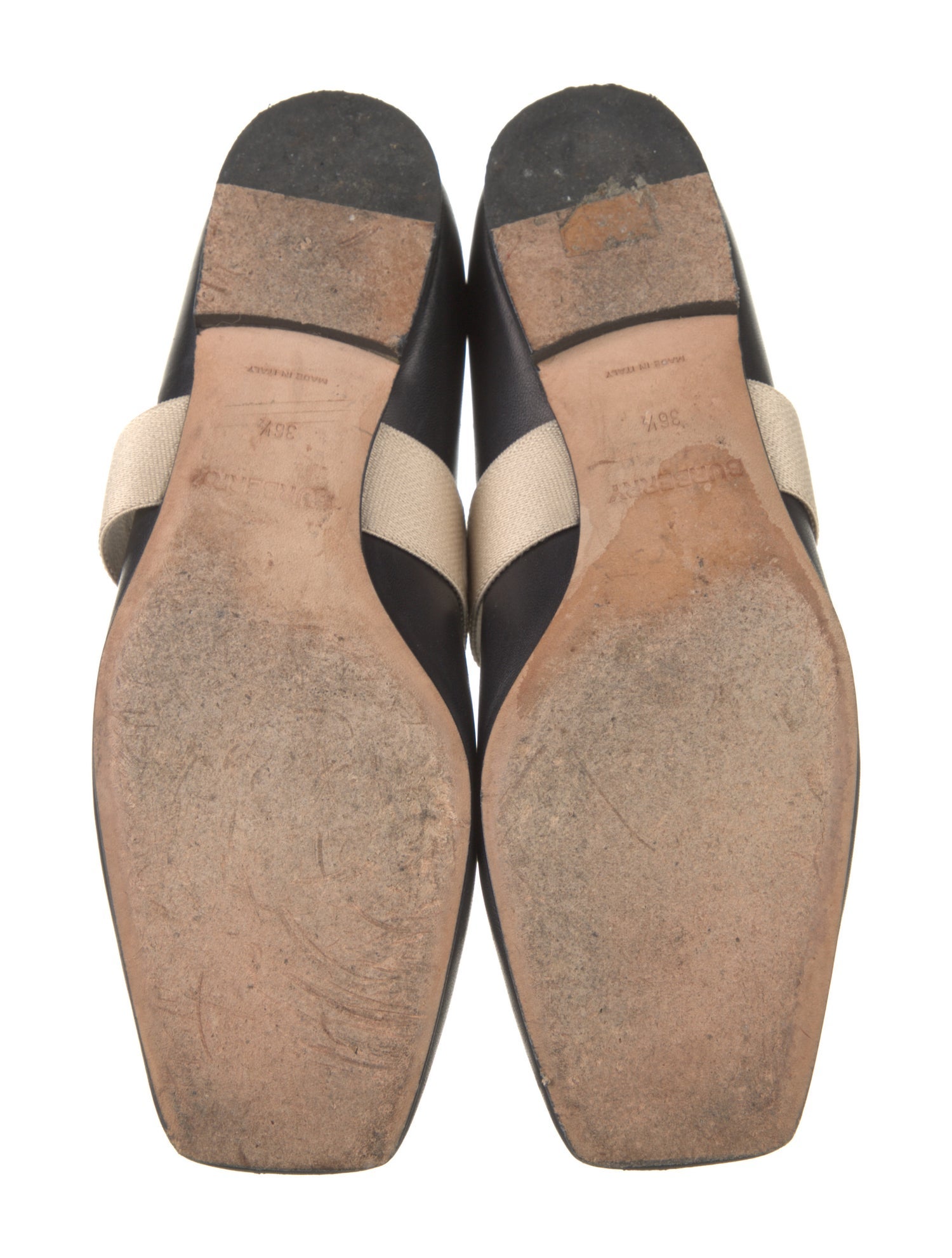 Burberry Leather Mary Jane Flats