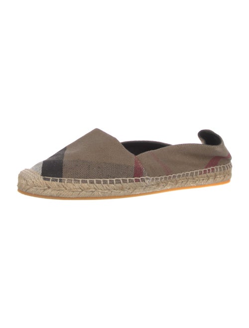 Burberry House Check Pattern Canvas Espadrilles