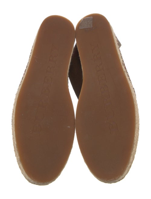 Burberry House Check Pattern Canvas Espadrilles