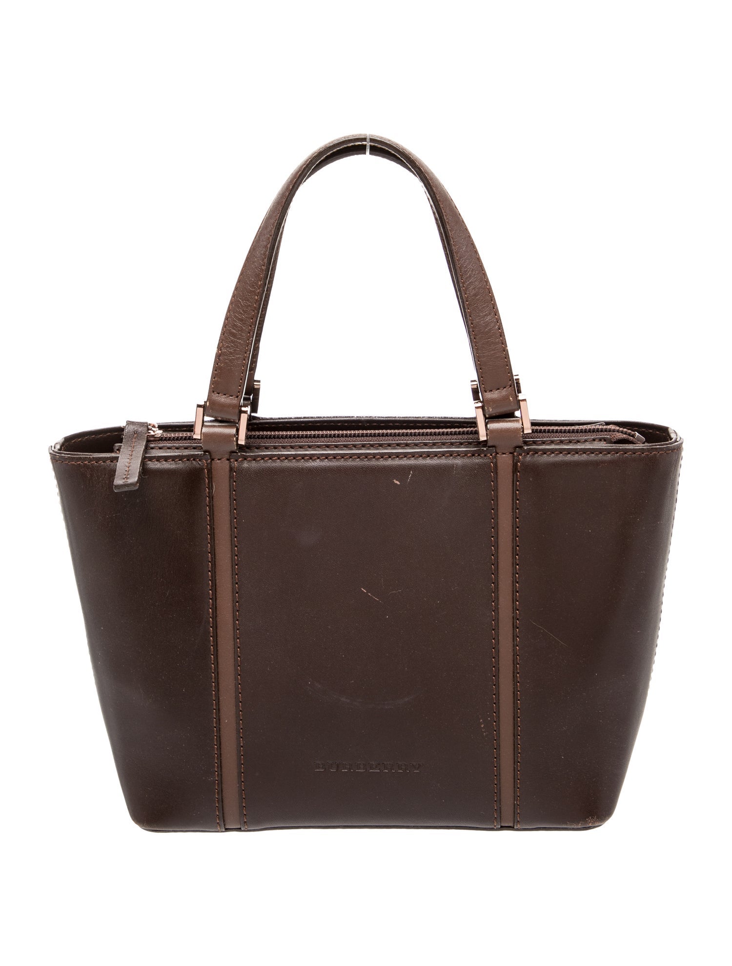 Burberry Leather Top Handle Bag