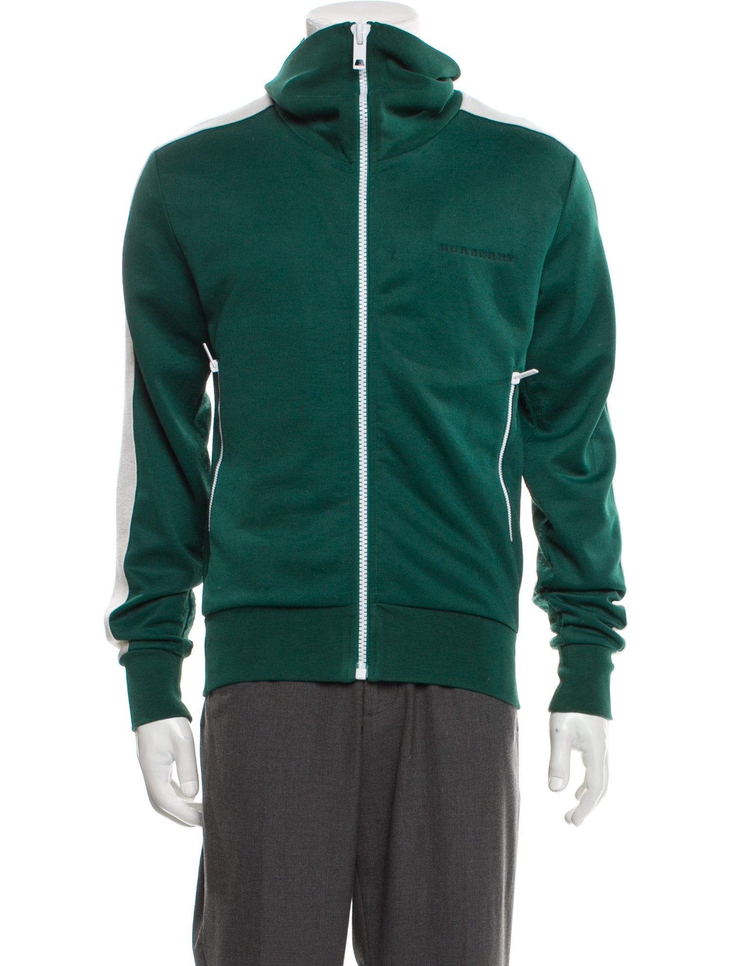 Burberry Striped Bomber Jacket