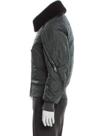 Burberry Smoked Check Pattern Puffer Coat