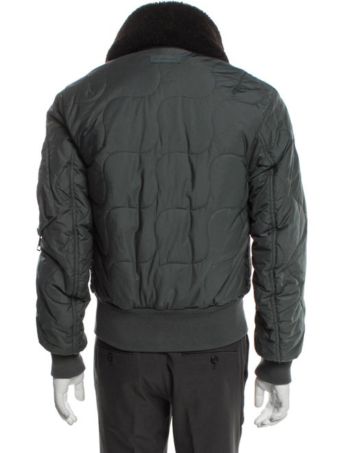 Burberry Smoked Check Pattern Puffer Coat