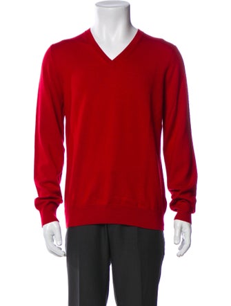 Burberry London Nova Check Pattern Wool Pullover