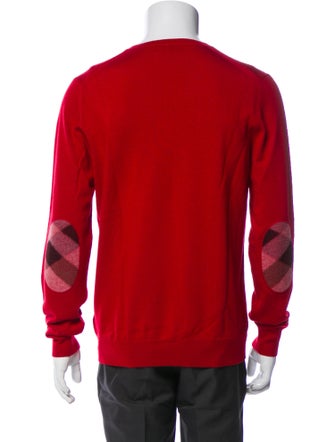 Burberry London Nova Check Pattern Wool Pullover