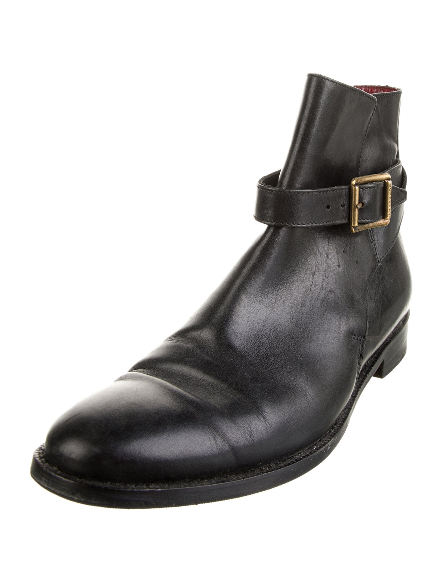 Burberry Leather Moto Boots