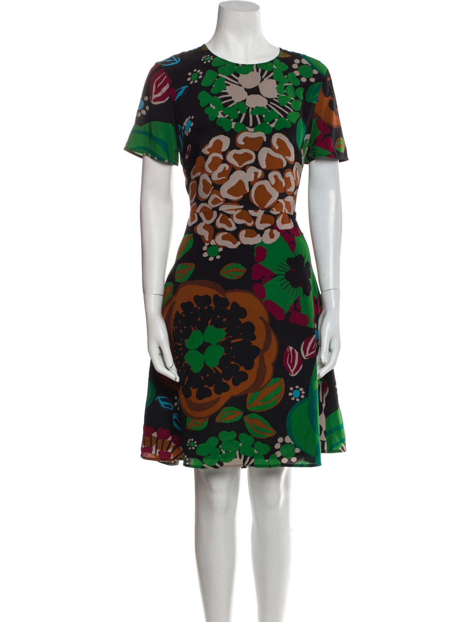 Burberry Silk Knee-Length Dress