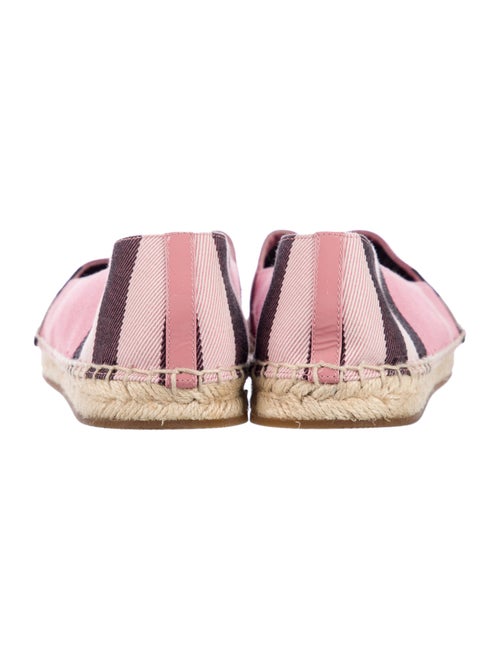 Burberry Canvas Plaid Print Espadrilles