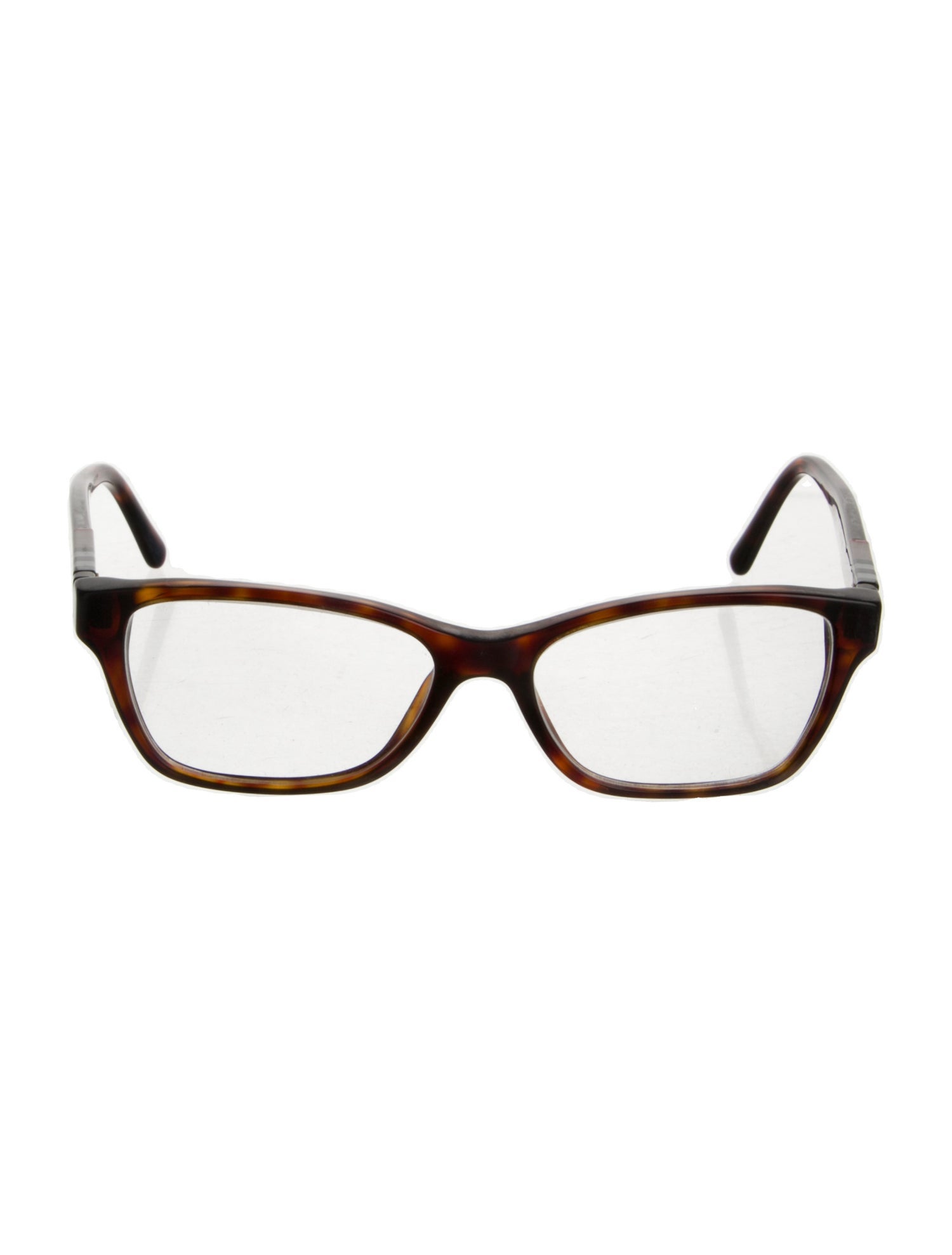 Burberry House Check Pattern Square Eyeglasses