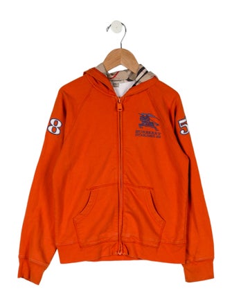 Burberry Boys' Embroidered Zip Up Sweatshirt