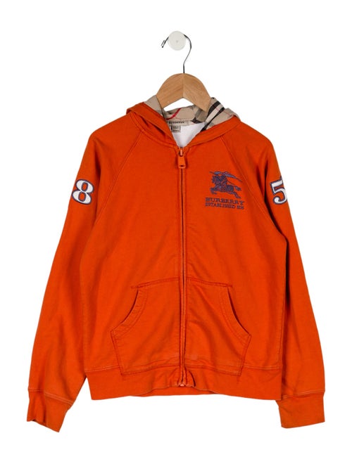 Burberry Boys' Embroidered Zip Up Sweatshirt