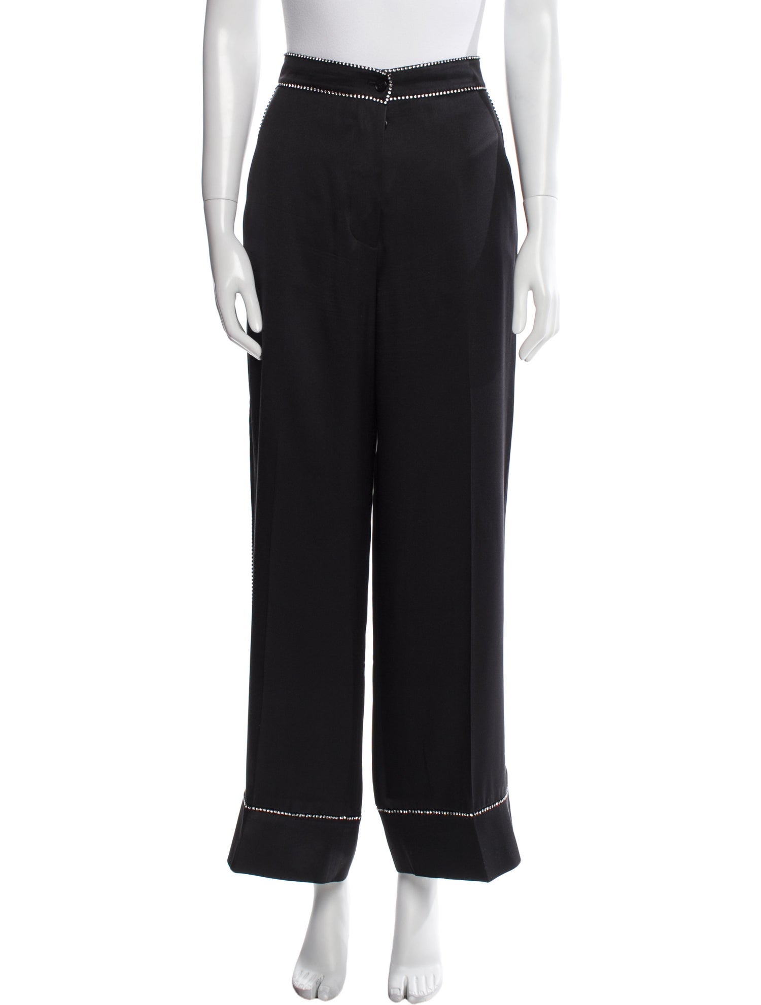 Burberry Silk Wide Leg Pants