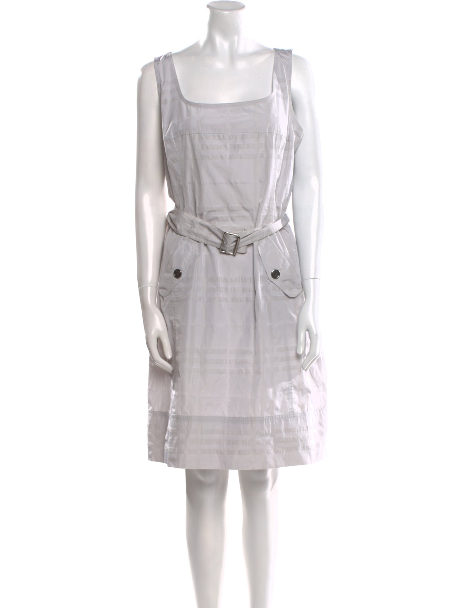 Burberry Square Neckline Mini Dress