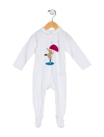 Burberry Sizes 0-24 Months infant girls white multicolored onesie 12M