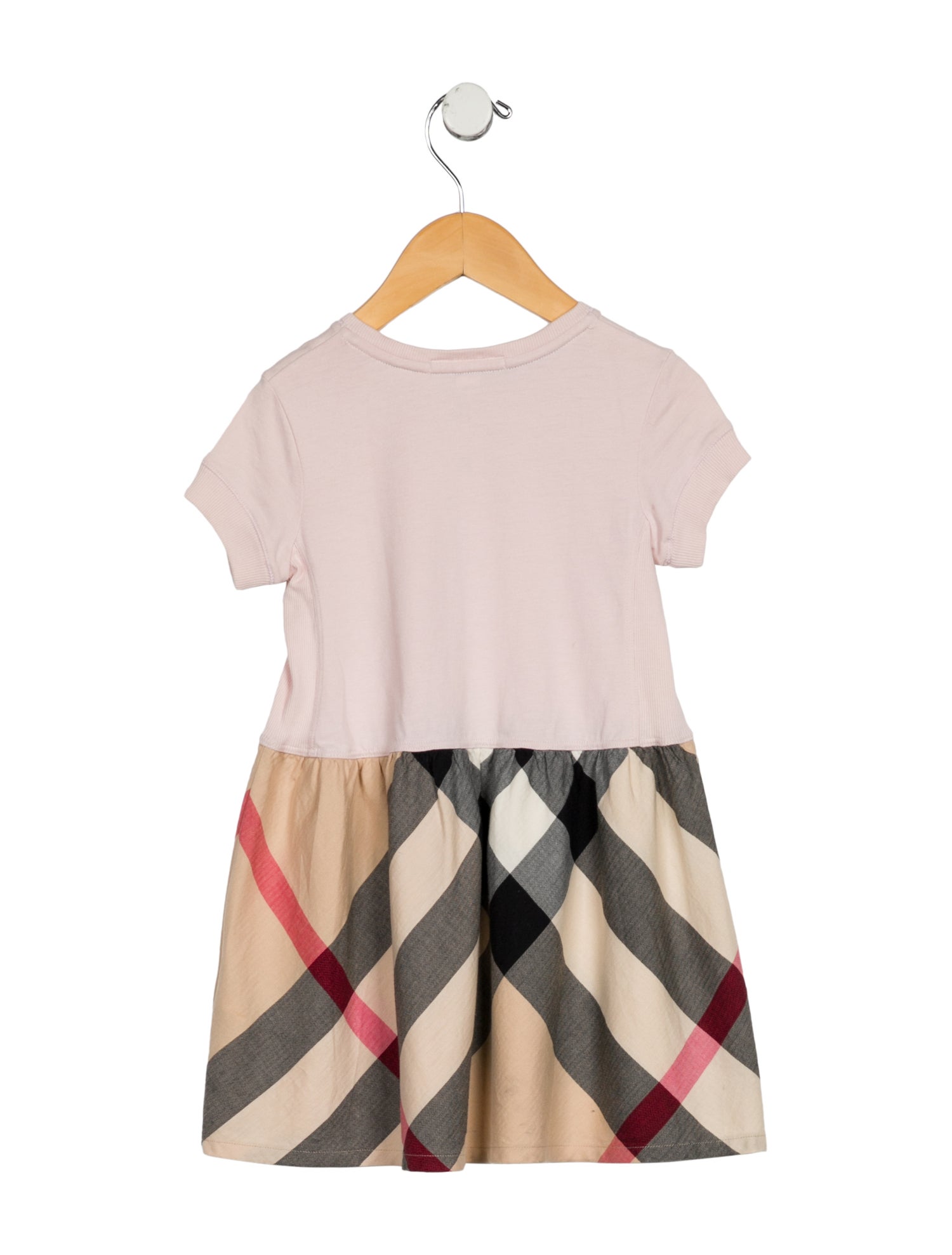Burberry toddler girls pink multicolored dress