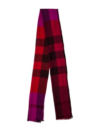 Burberry Wool House Check Pattern Scarf