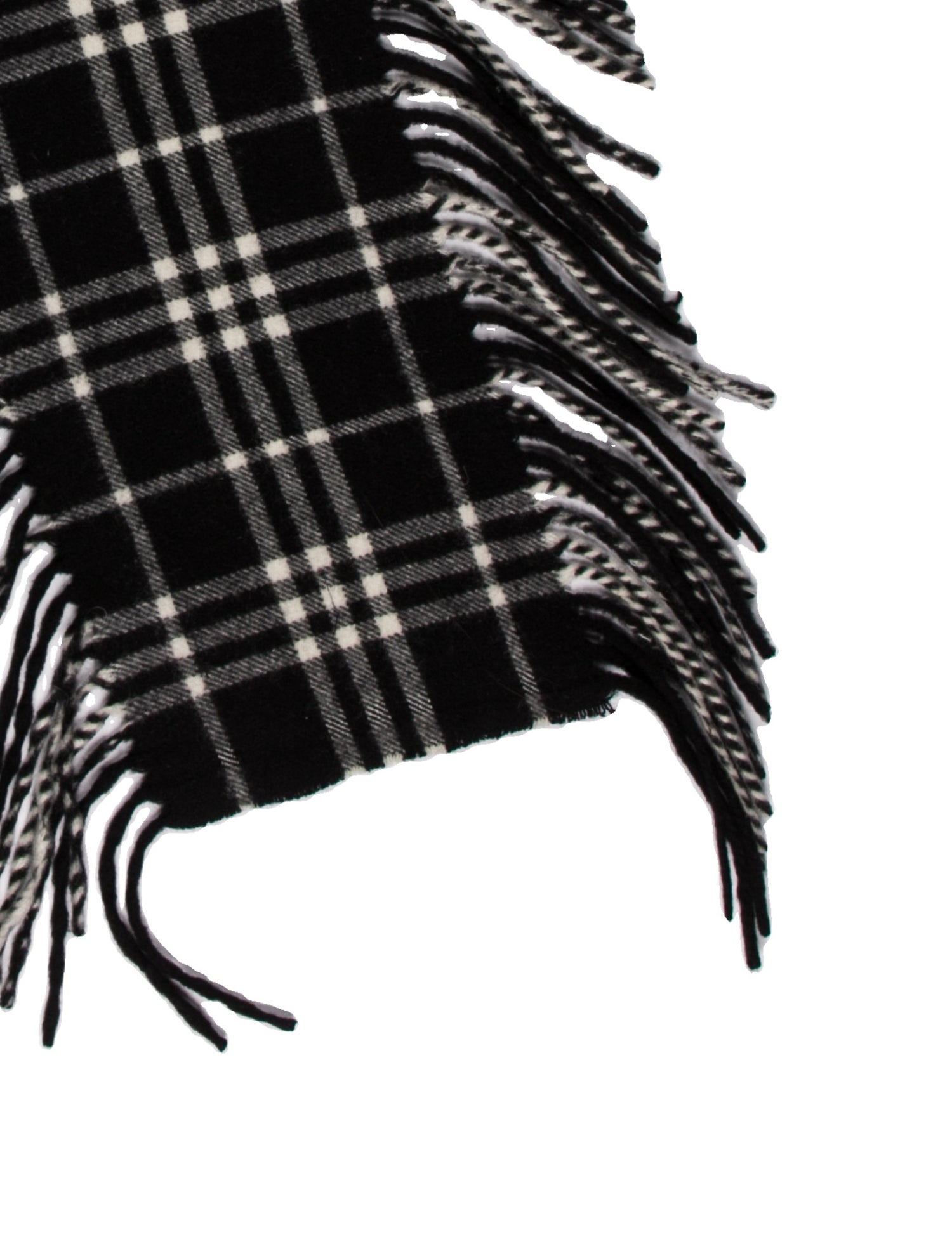 Burberry Cashmere Plaid Print Scarf