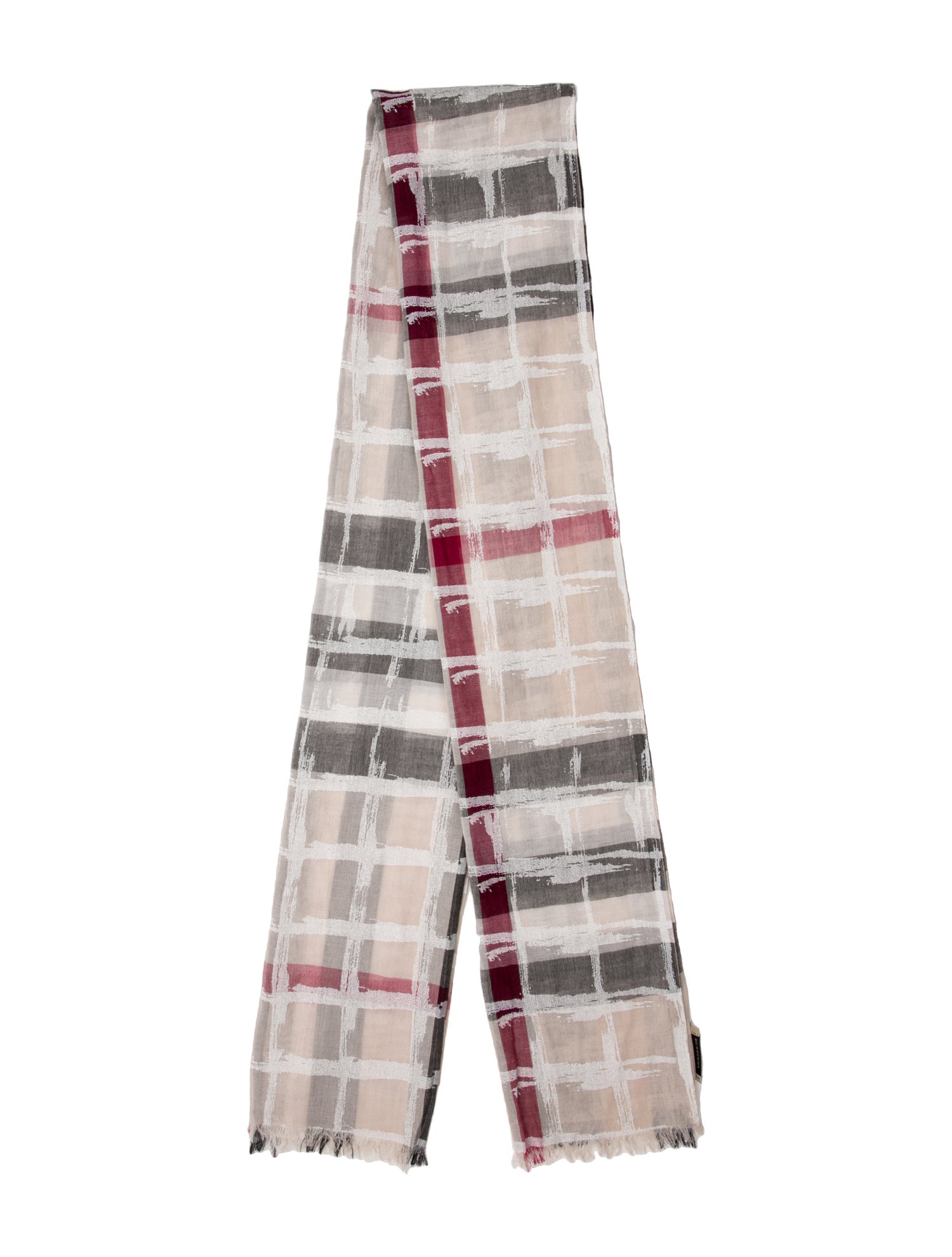 Burberry Glitter House Check Pattern Scarf