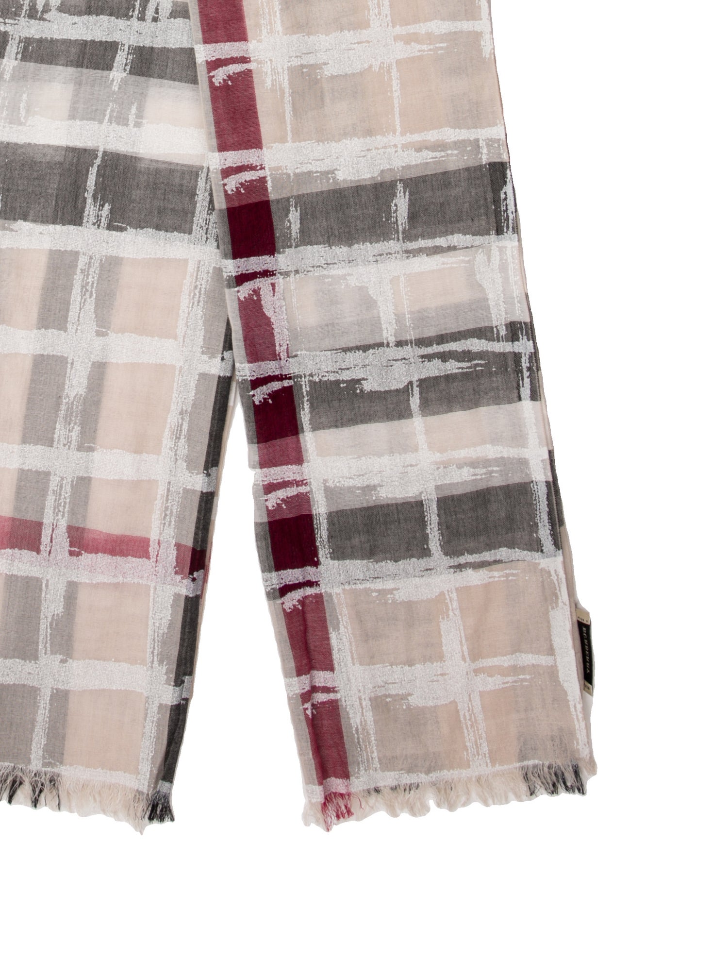 Burberry Glitter House Check Pattern Scarf