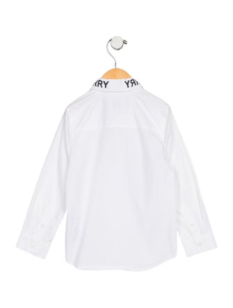 Burberry toddler boys' white and black top