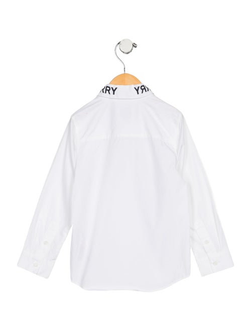 Burberry toddler boys' white and black top