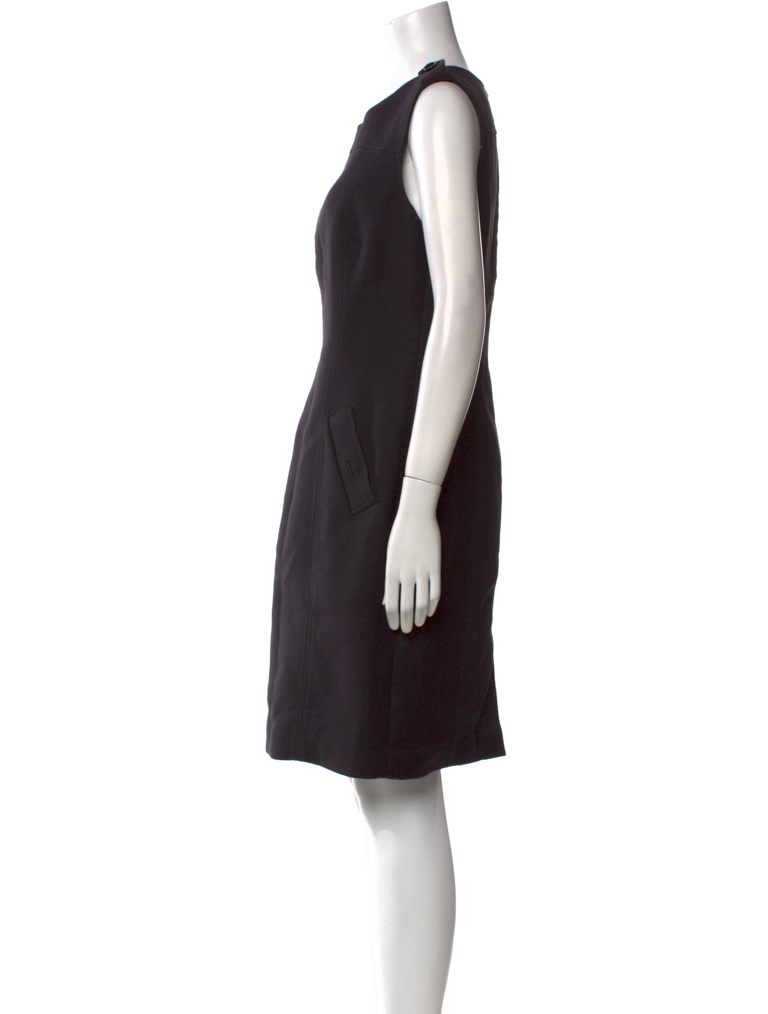 Burberry Scoop Neck Knee-Length Dress