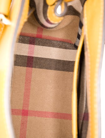 Burberry House Check Soft Grain Calfskin Tote Small