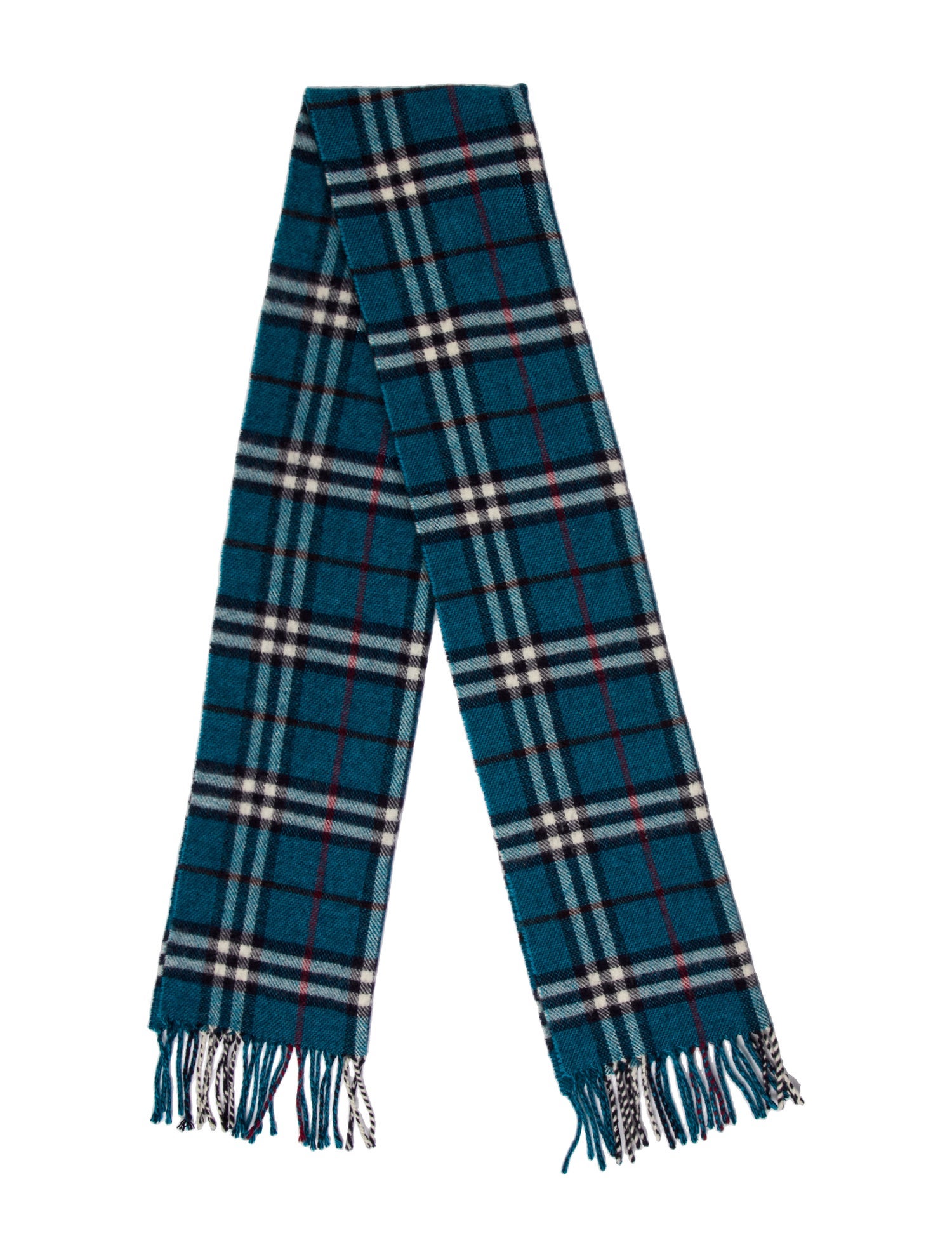 Burberry Merino Wool Nova Check Pattern Scarf
