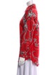 Burberry Silk Printed Button-Up Top