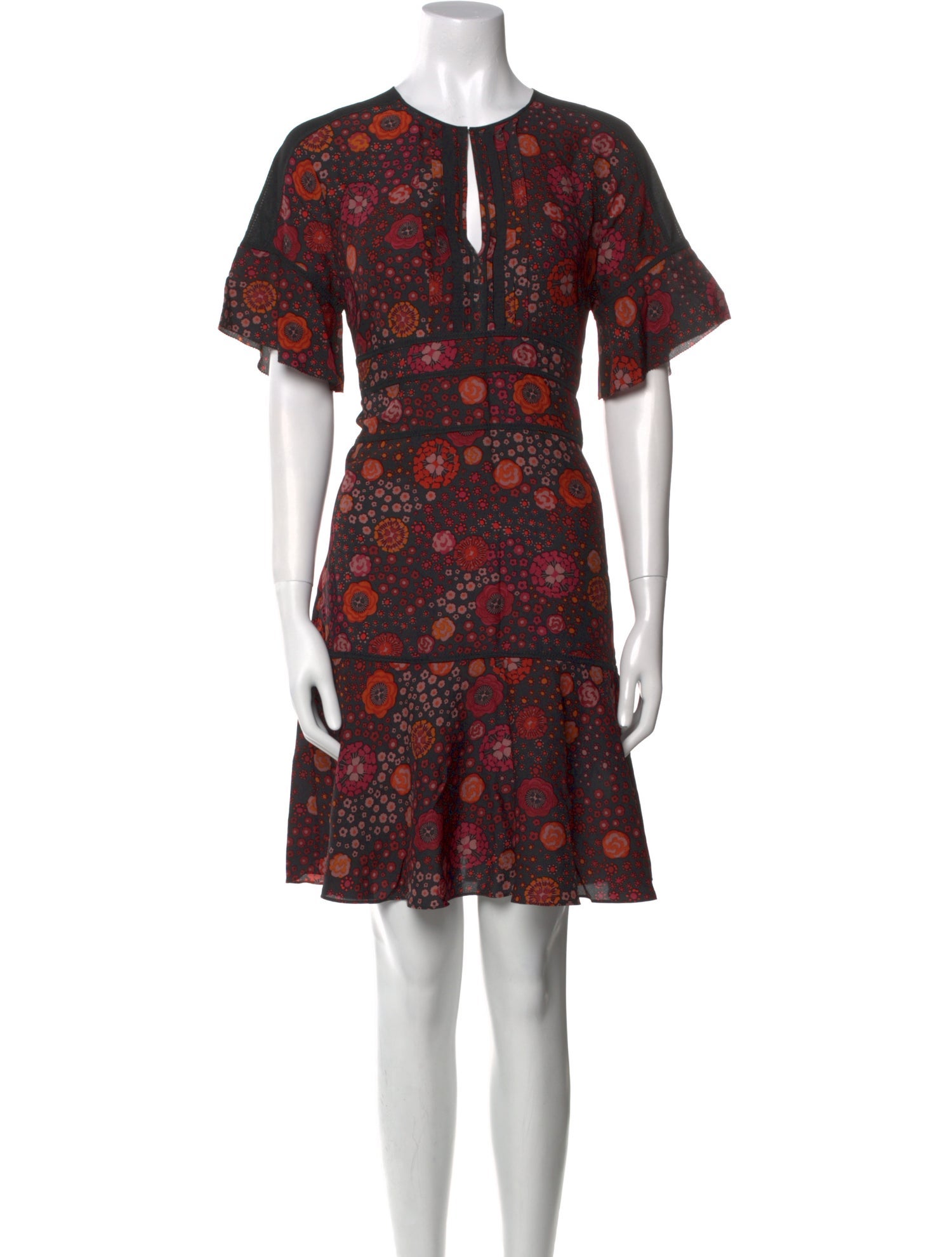 Burberry Silk Knee-Length Dress