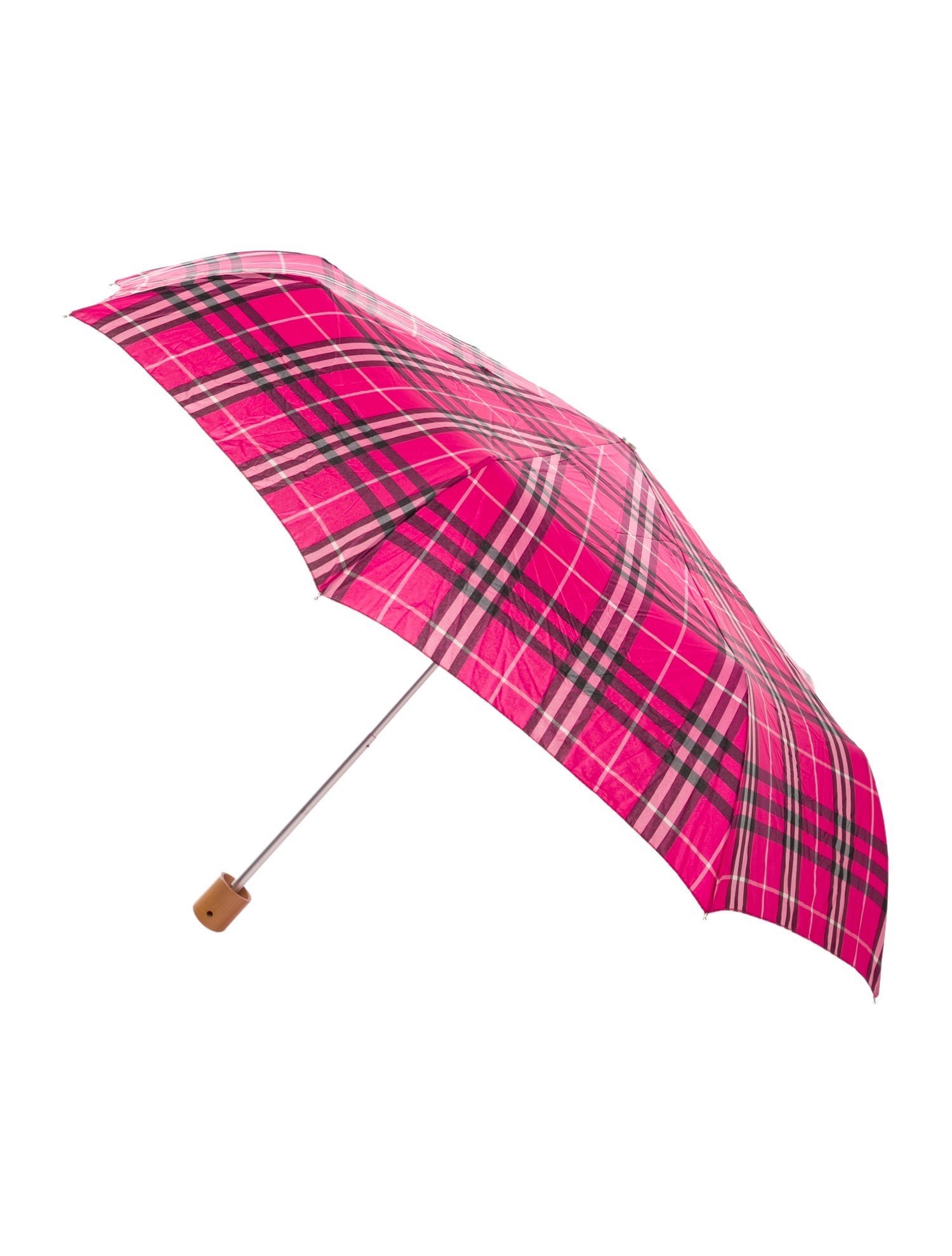 Burberry Pink Pattern Printed Nylon Umbrella