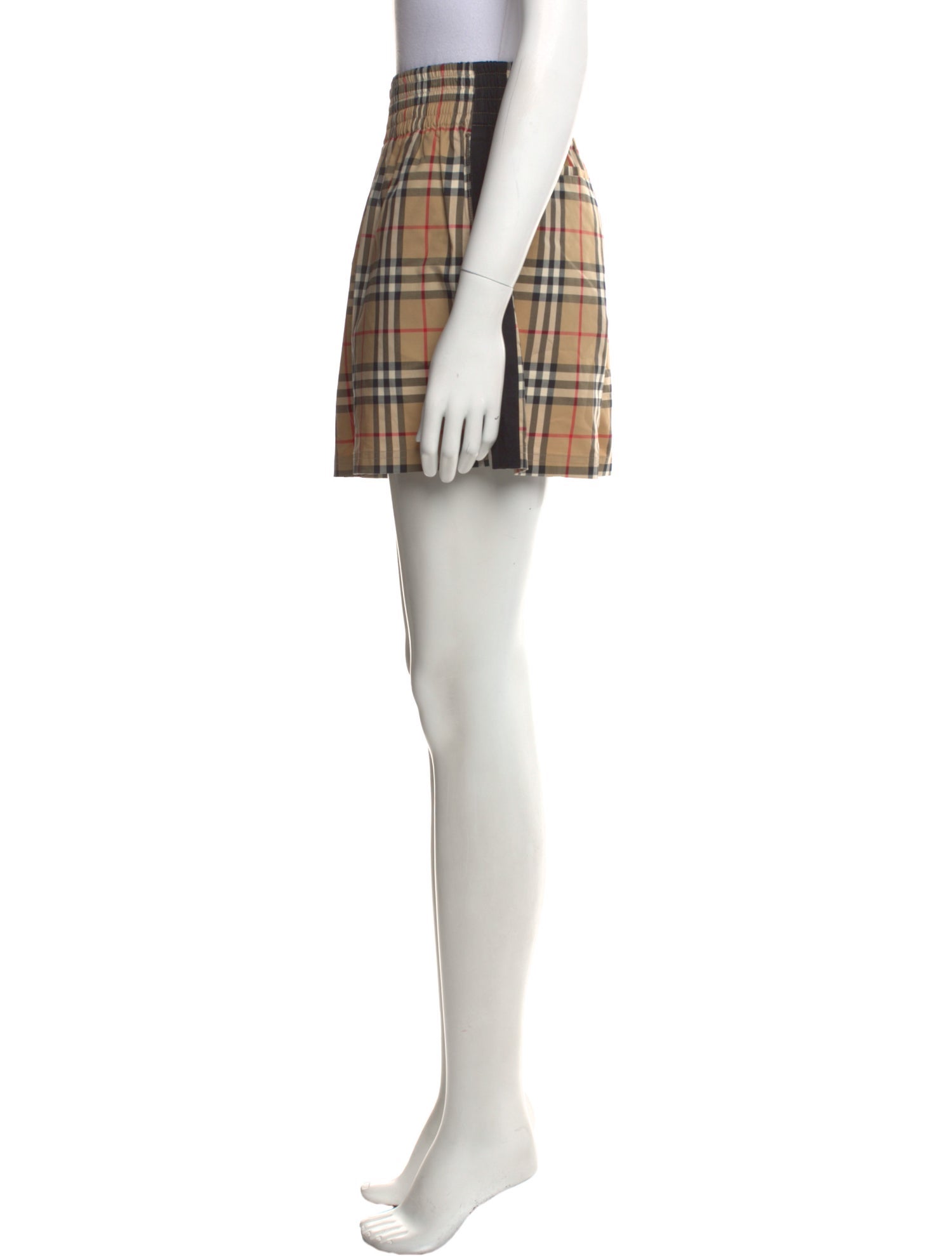 Burberry Plaid Print Mini Shorts w/ Tags