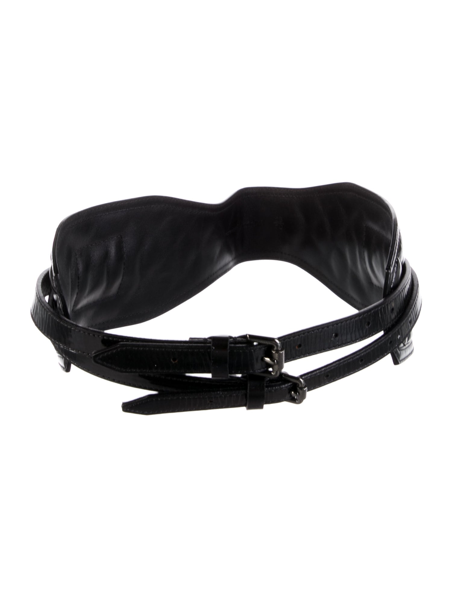 Burberry Wide Patent Leather Waist Belt