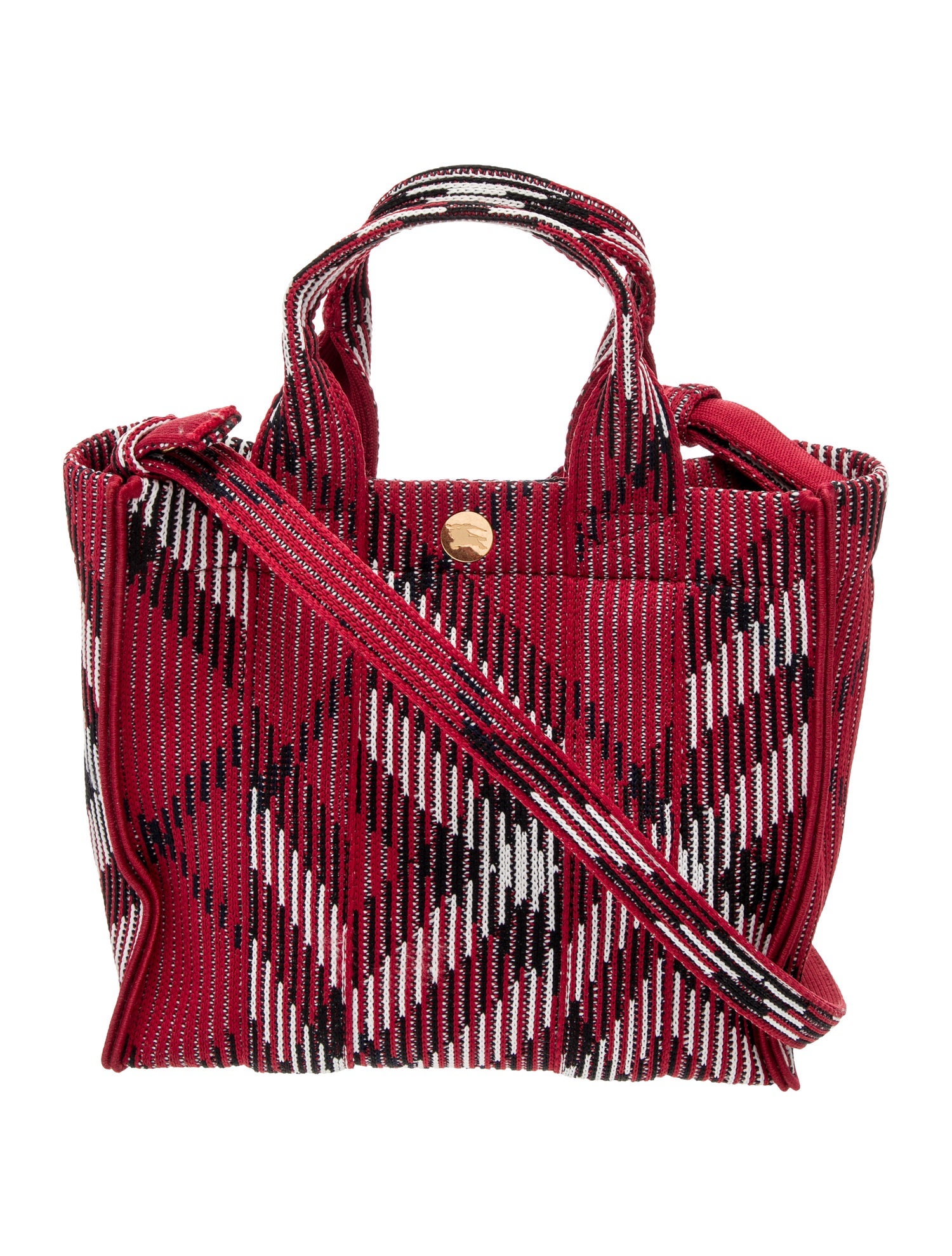 Burberry House Check Knit Tote Mini