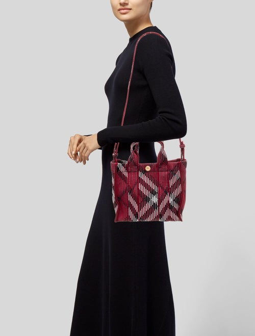 Burberry House Check Knit Tote Mini