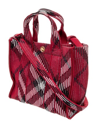 Burberry House Check Knit Tote Mini