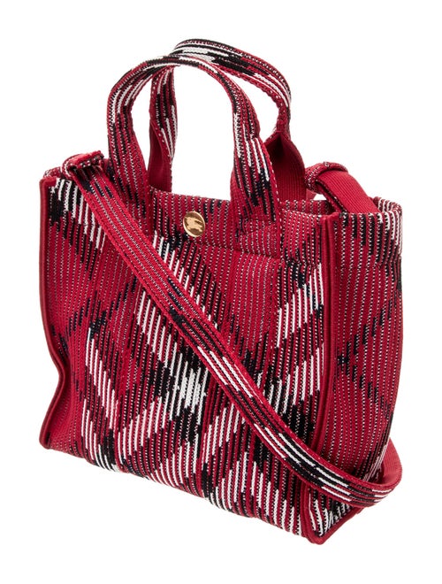 Burberry House Check Knit Tote Mini
