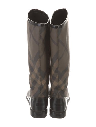 Burberry Plaid Print Rain Boots