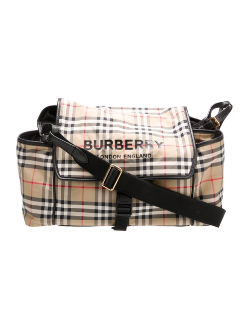 Burberry Infants' Check Patterned Diaper Bag