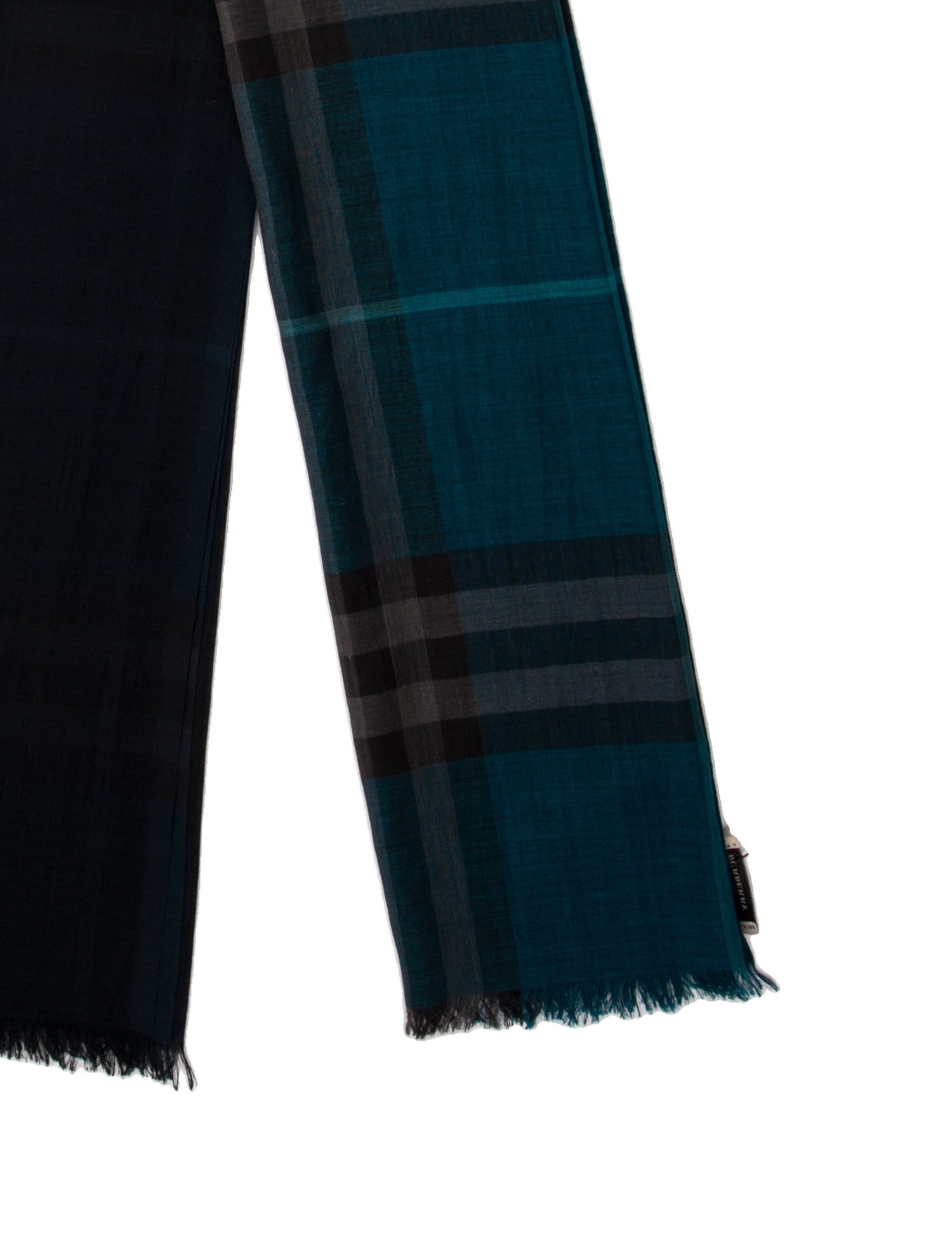 Burberry Cashmere Plaid Print Scarf