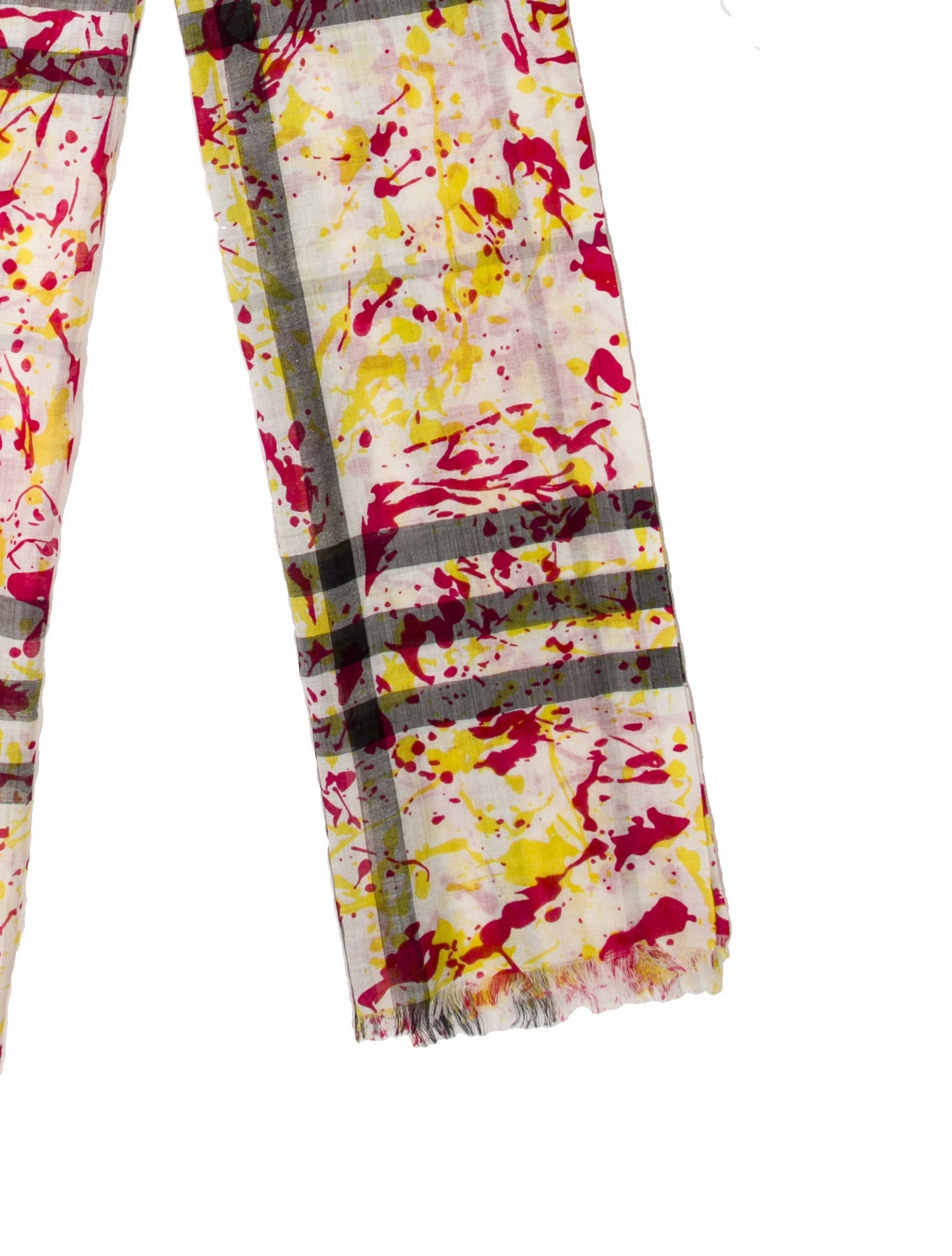 Burberry Cashmere House Check Pattern Scarf