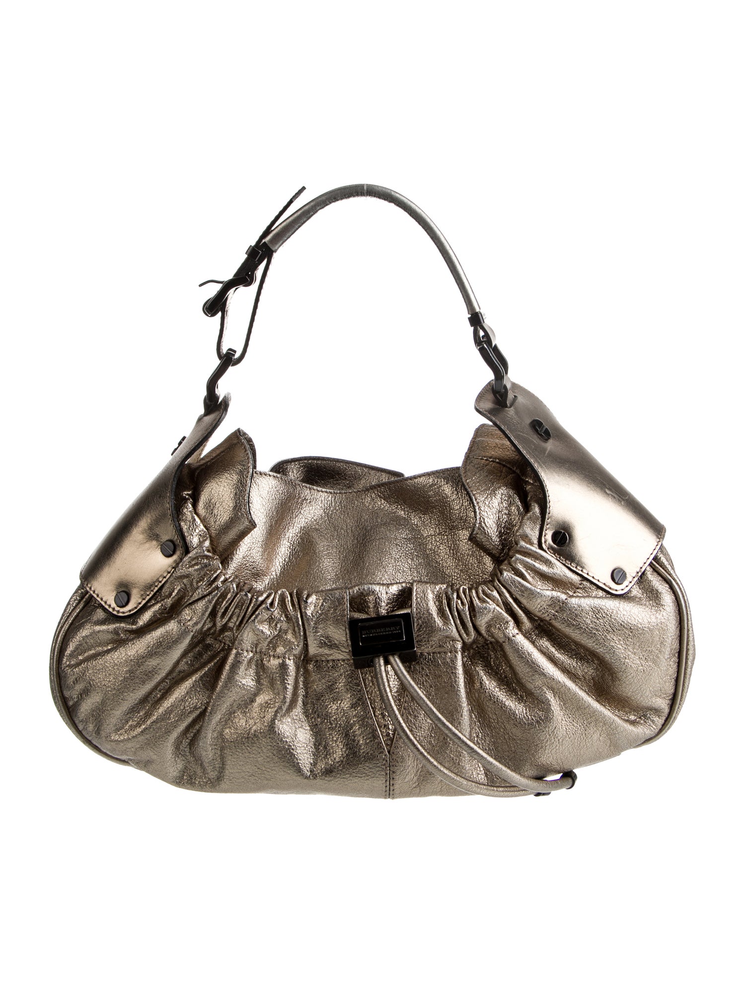 Burberry Leather Top Handle Bag