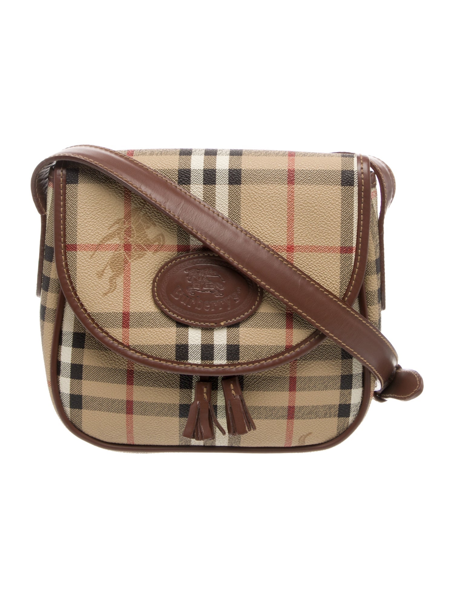 Burberry's Haymarket Check Crossbody Bag Vintage