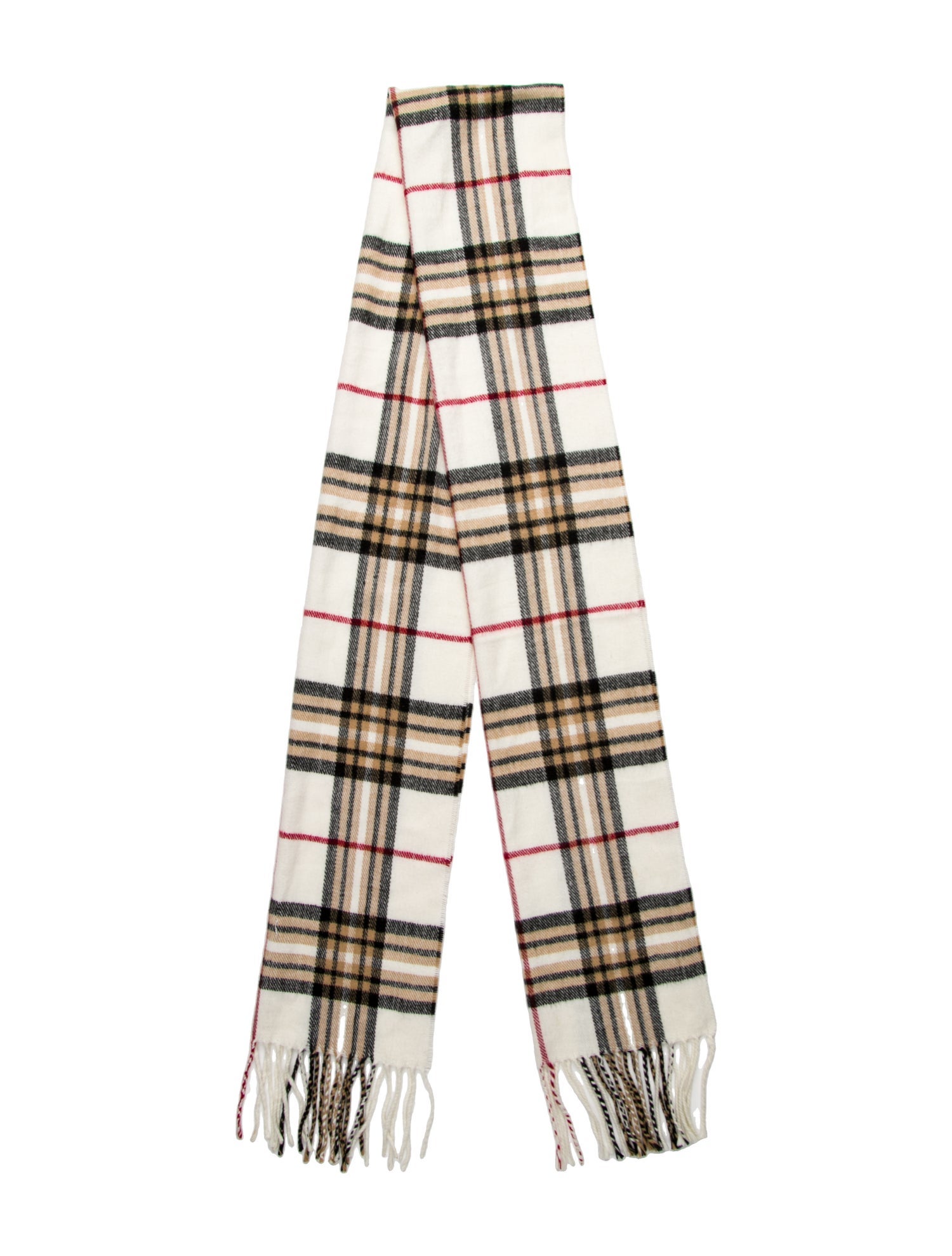 Burberry Cashmere Nova Check Pattern Scarf