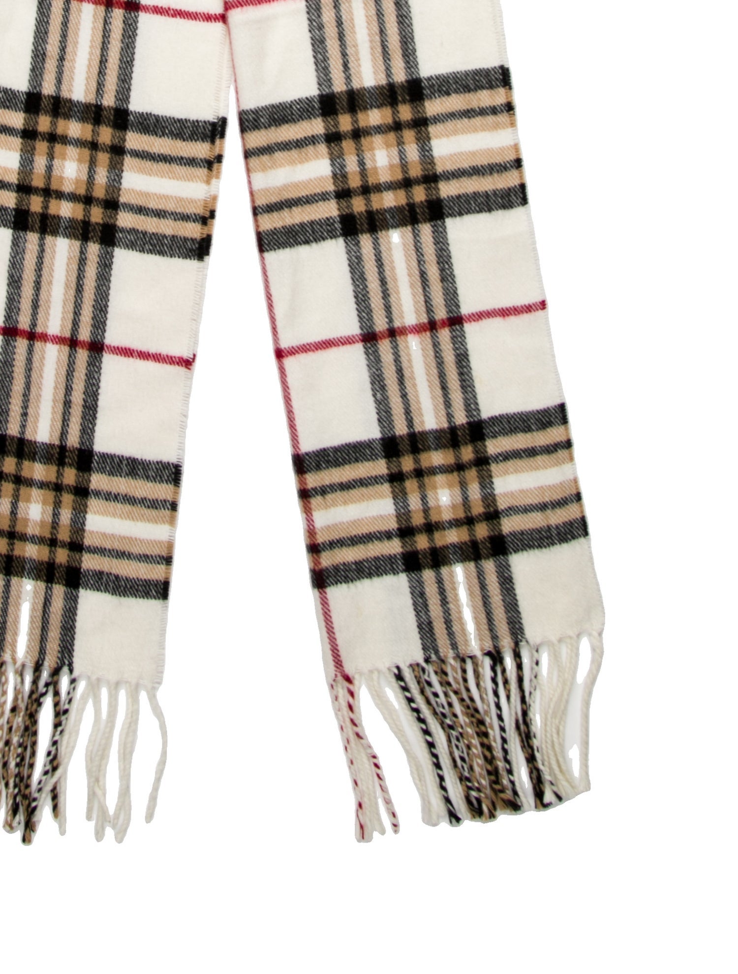 Burberry Cashmere Nova Check Pattern Scarf