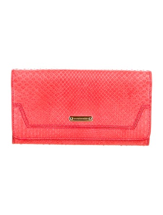 Burberry Snakeskin Continental Wallet