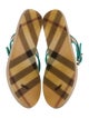 Burberry Patent Leather Graphic Print Slides