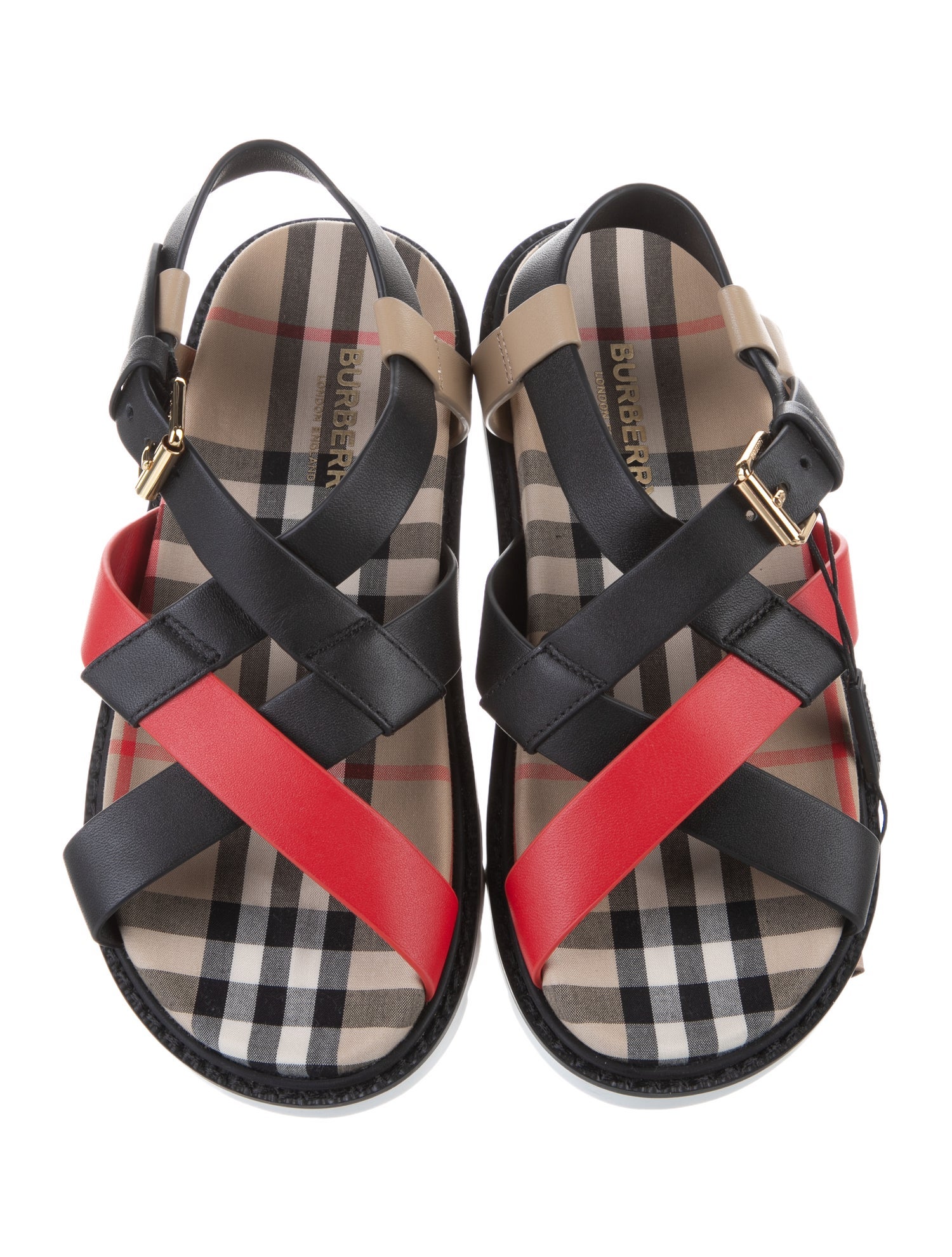 Burberry Leather Flat Sandal