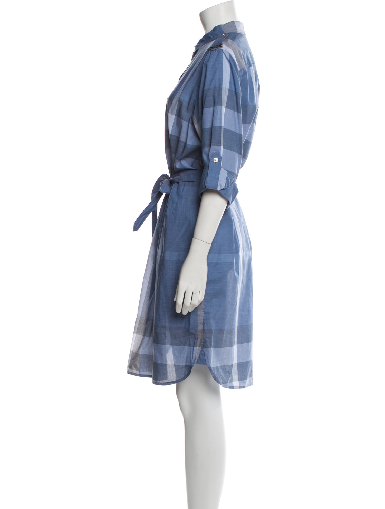 Burberry Plaid Print Knee-Length Dress w/ Tags