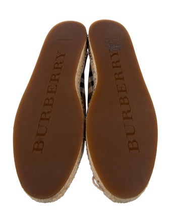 Burberry Canvas Printed Espadrilles